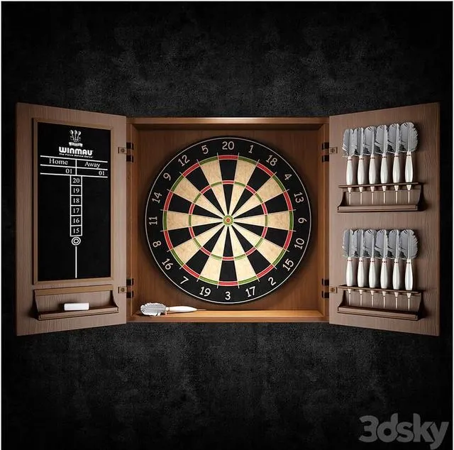 Darts set 3D Model