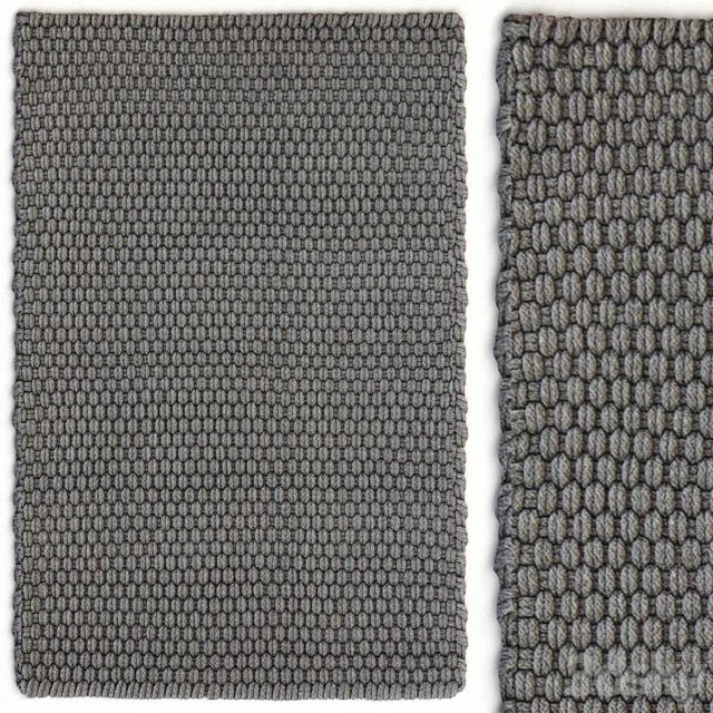 Dash & Albert Rope Graphite Rug Carpet 3D Model