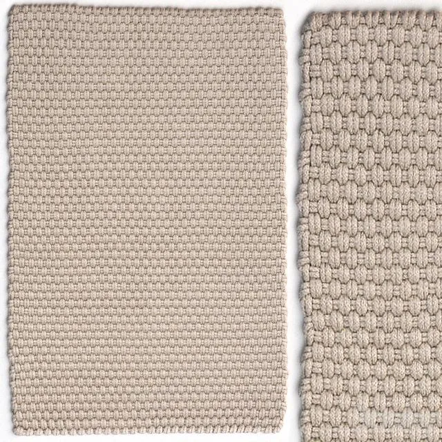 Dash & Albert Rope Platinum Rug 3D Model
