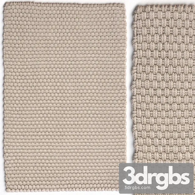 Dash & albert rope platinum rug 3D Model Free