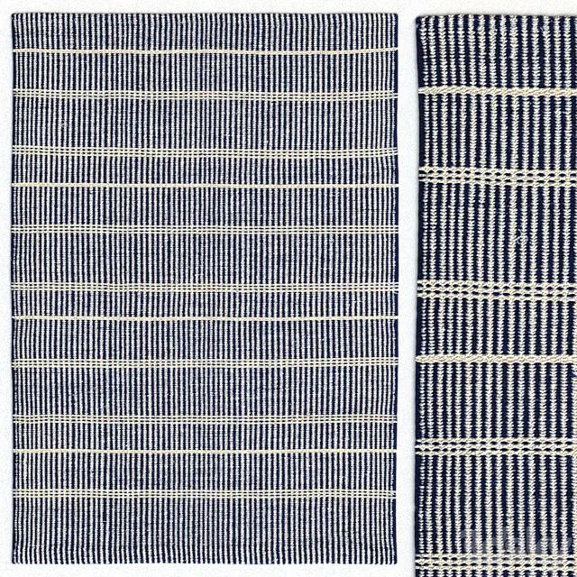 Dash & Albert Samson Navy Rug Carpet 3D Model