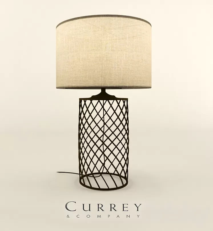 Dashiell Table Lamp Currey & Company 3D Model