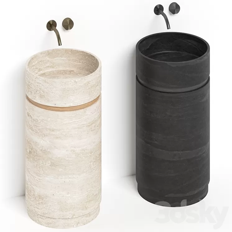 Davani Parallel Ps45 Wash Basin 3D Model