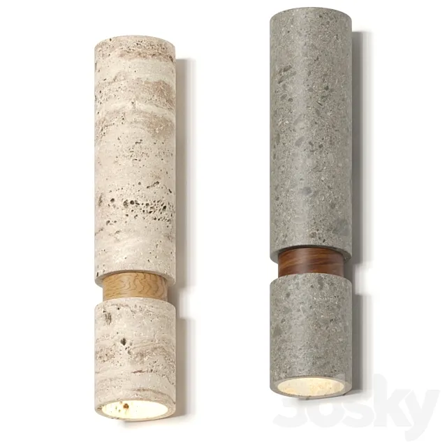 Davani Parallel Wl Wall Lamp 3D Model