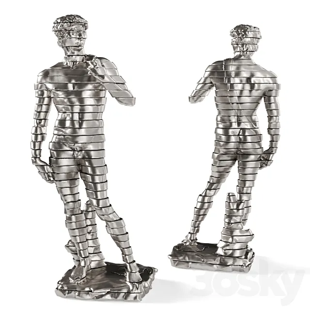 David Michelagnolo sculpture Sliced 3DModel