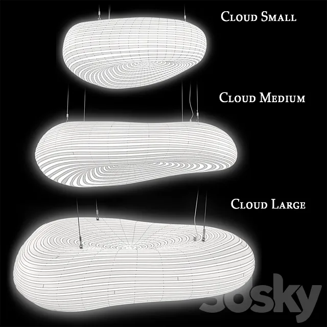 David Trubridge Cloud Pendant Lamp 3DModel