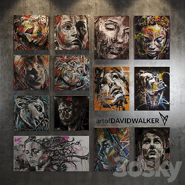 David Walker art 3D Model