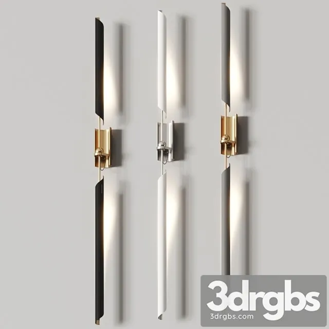 David weeks studio otto torch wall lamps 3D Model Download