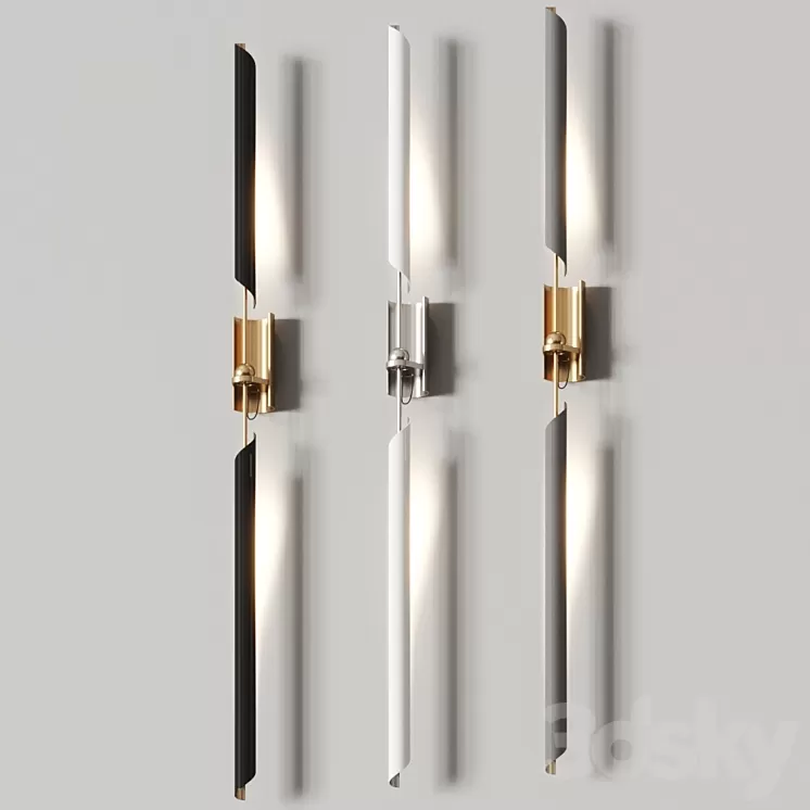 David Weeks Studio Otto Torch Wall Lamps 3D Model