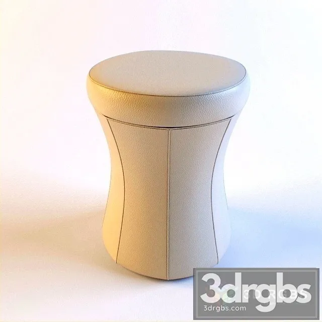 Davis Drum Pouf 3D Model Free