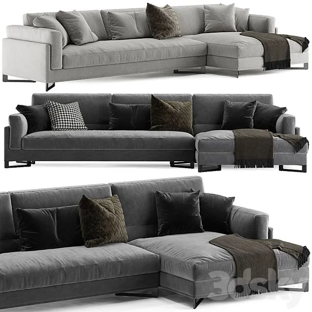 DAVIS IN L sofa by Frigerio Salotti 3D Model