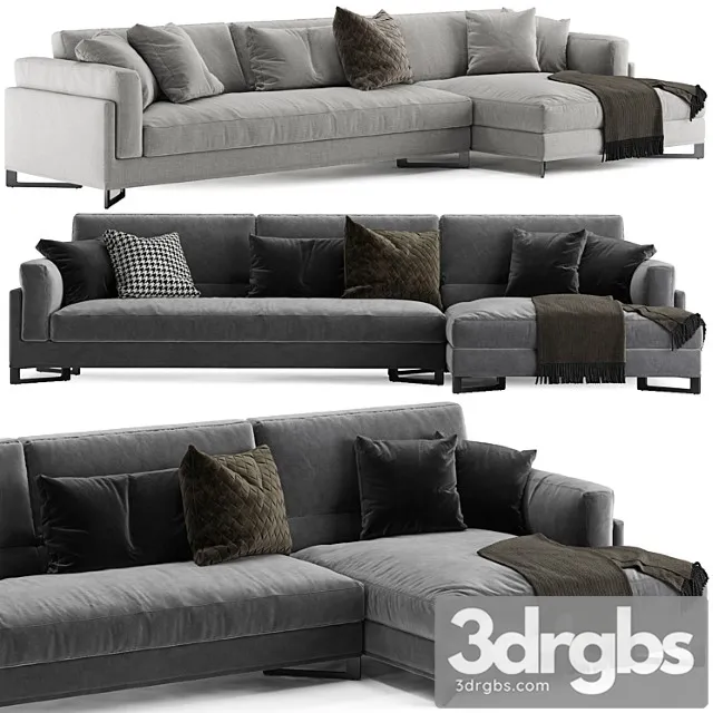 Davis in l sofa by frigerio salotti