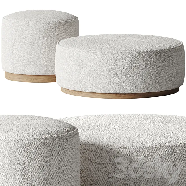 Dawson Ottoman - McGee & Co 3D Model