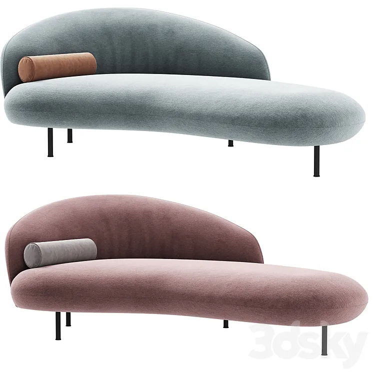 Daybed BANAH by ARTFLEX 3D Model Free