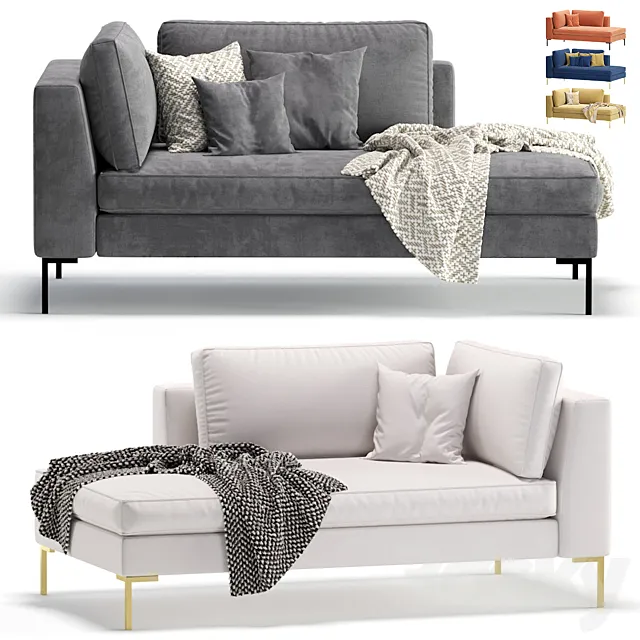 Daybed Kona 5 Colors Version_Кушетка Kona 3D Model
