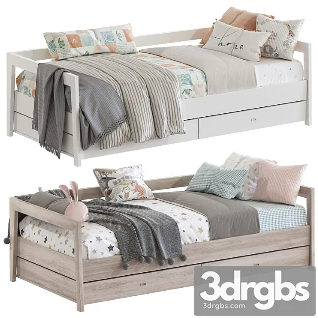 Daybed Large Bed By Mint Factory 3 3D Model Free