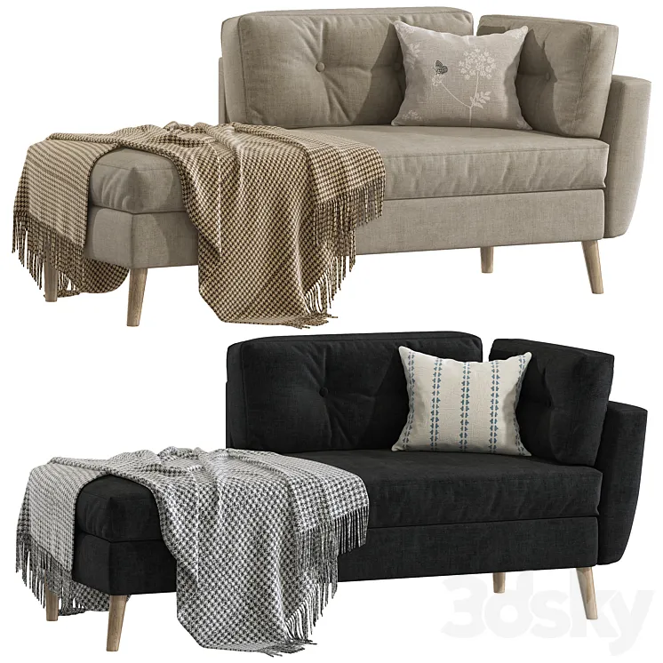 Daybed Norfolk 3D Model Free