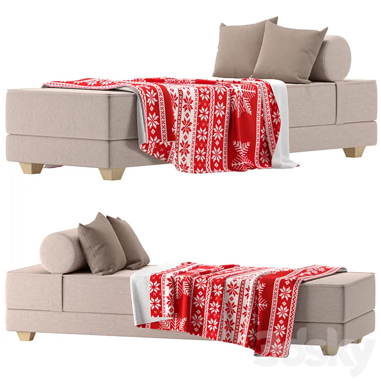 Daybed Roby 3D Model Free