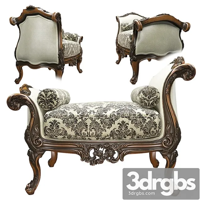 Daybed vittorio grifoni 2 3D Model Free