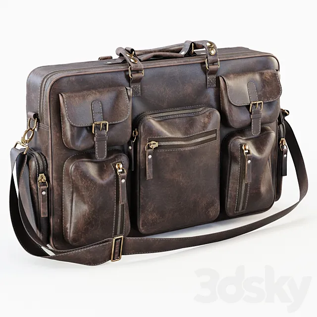 Days Art Boston Leather bag 3D Model