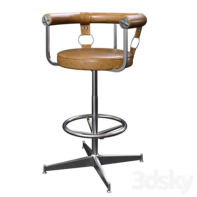 Daystrom bar stool 01 3D Model Free