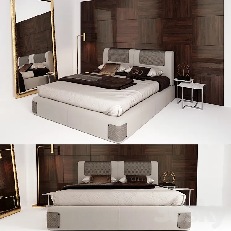 Daytona Juluis bedroom set 3D Model Free
