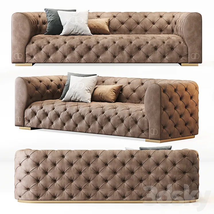 Daytona Vogue Sofa 3D Model Free