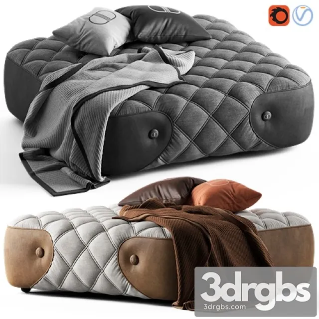 Daytona Wimbeledon Pouffe 3D Model Free