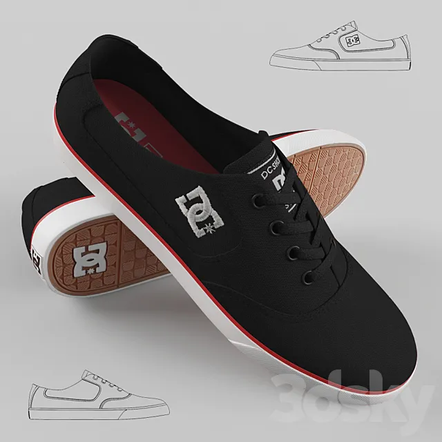 DC Shoes - Flash TX 3D Model