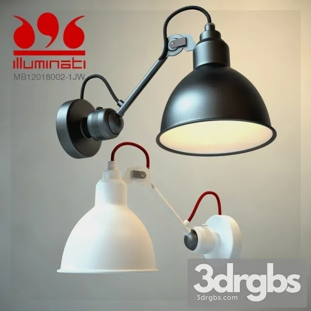 DCW 304 Wall Lamp Lampe Gras 3D Model Download