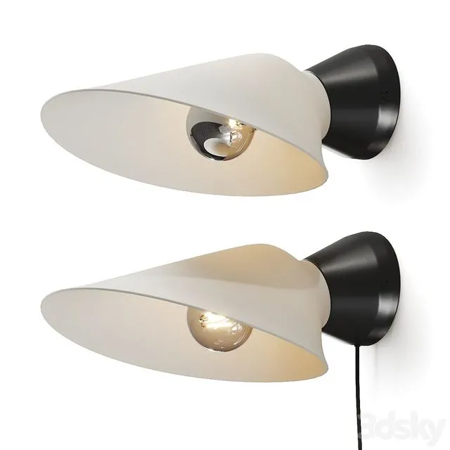 DCW Editions Plume Wall Lamp 3D Model