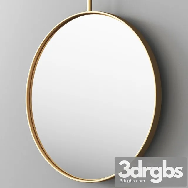 Ddl forma round framed wall-mounted mirror by ddl mirror set 3D Model Free