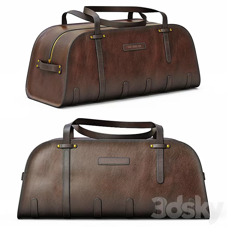 DE BRUIR Leather Sports Bag 3D Model