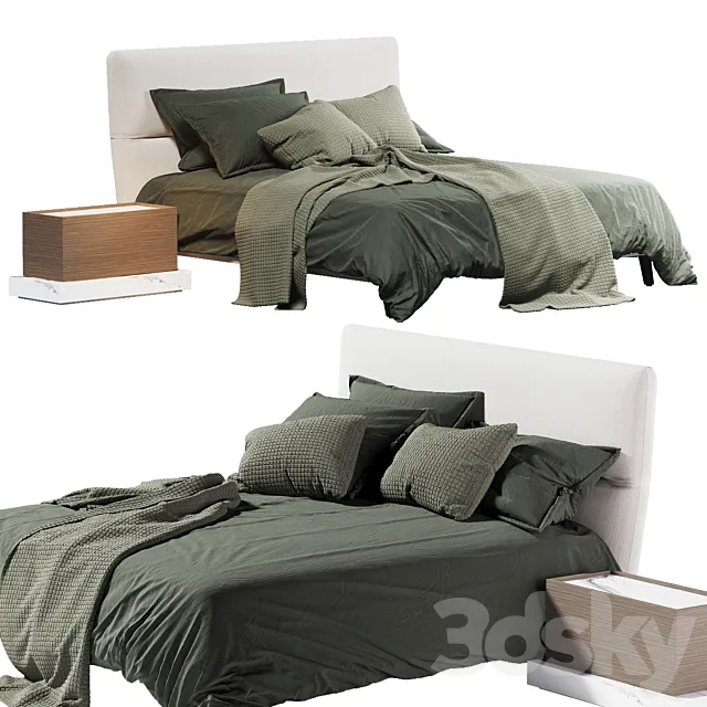 De-light Bed Green 3DModel
