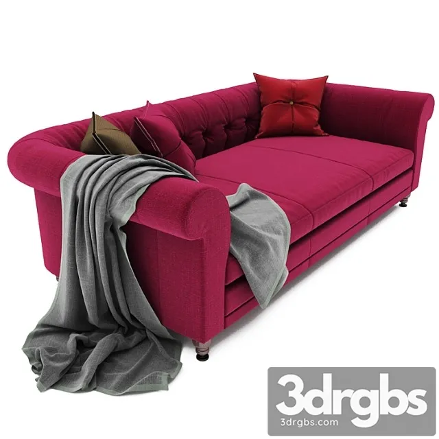 De padovachesterfieldtufted sofa 2 3D Model Free