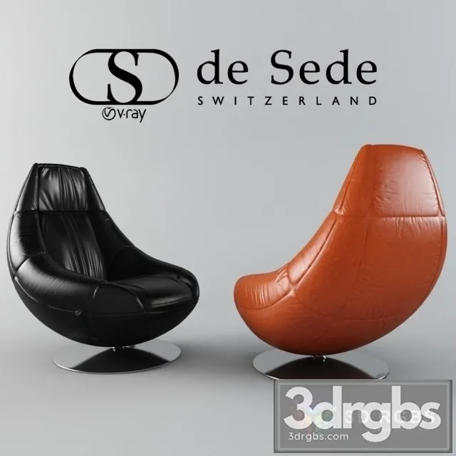 De Sede Armchair 166 3D Model Free
