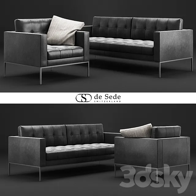 De Sede DS-159 Set 3D Model