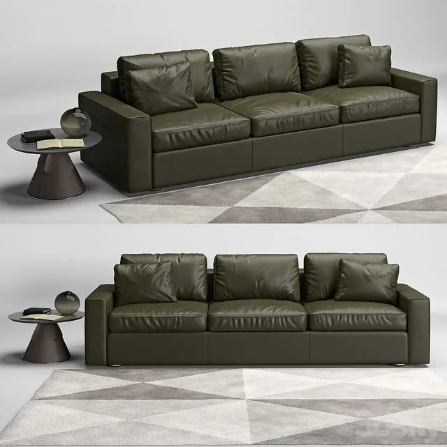 de Sede ds-247 sofa and ds-615 table 3D Model