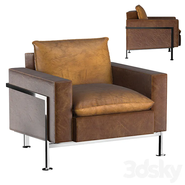 De Sede Rh 302 Leather Armchair 3D Model Free