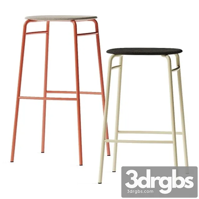 De Vorm Twist Pet Bar Stools 3D Model Download