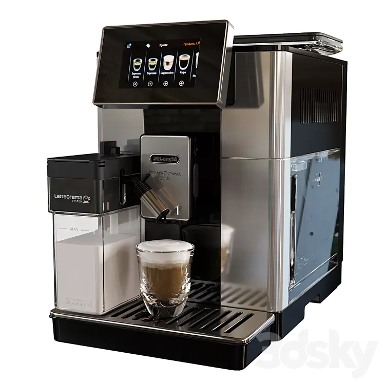 De’Longhi PrimaDonna Soul ECAM610.74.MB Coffee Machine 3D Model