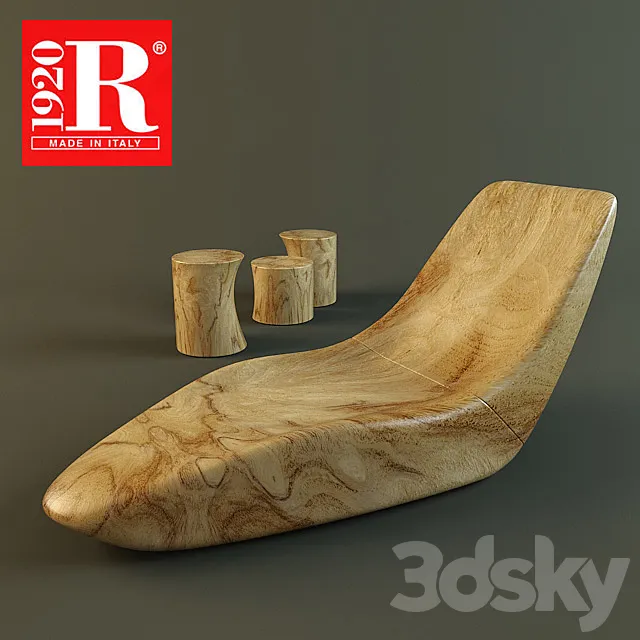 deck chair 3D Model