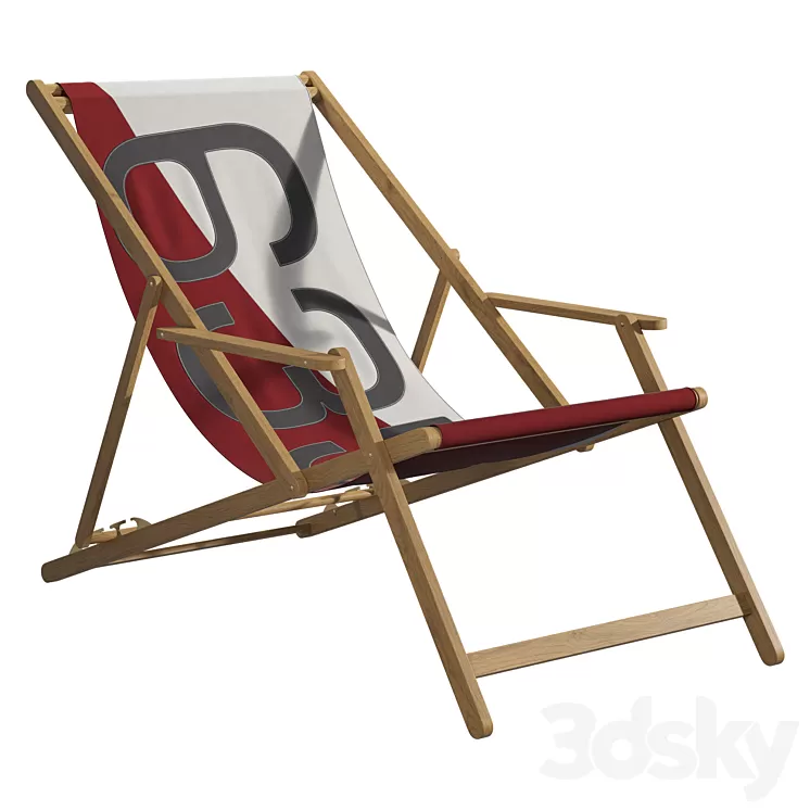 deck chair 3D Model