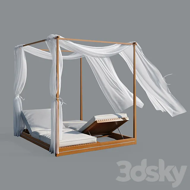 Deck chair Essenza Ethimo 3DModel