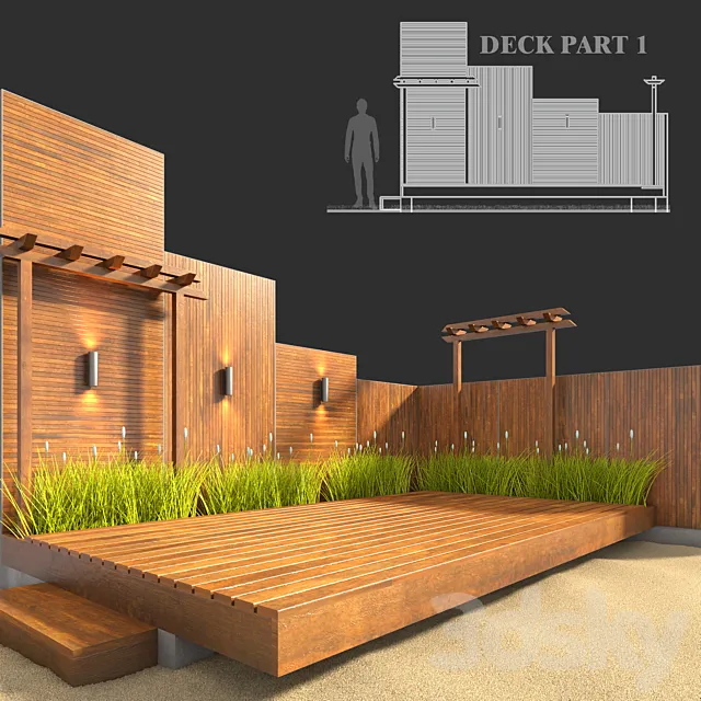 Deck part1 3D Model