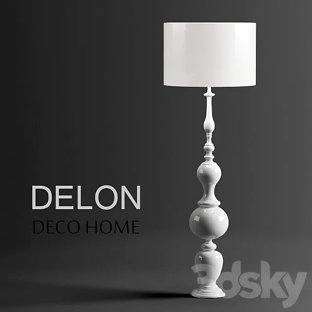 Deco Home_Delon ML80090-1-550WH 3D Model