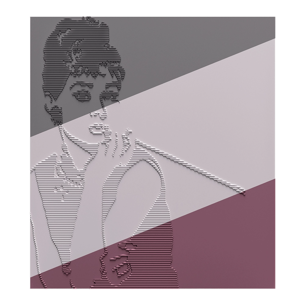 Deco Line - Audrey Hepburn 3D Model