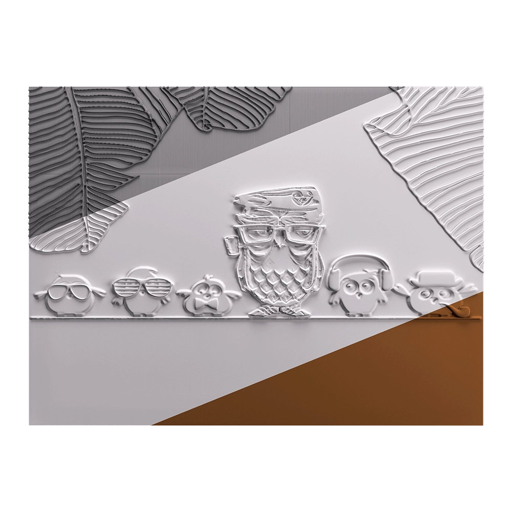 Deco Line - Owls 3D Model