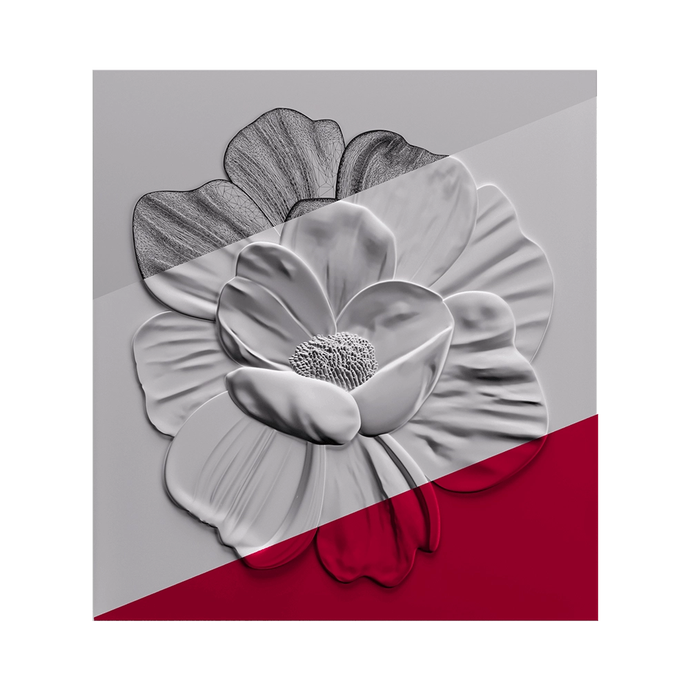 Deco Line - Peony 3D Model