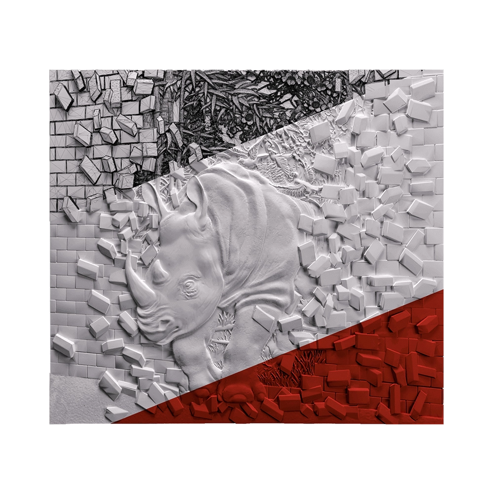 Deco Line - Rhinocer 3D Model